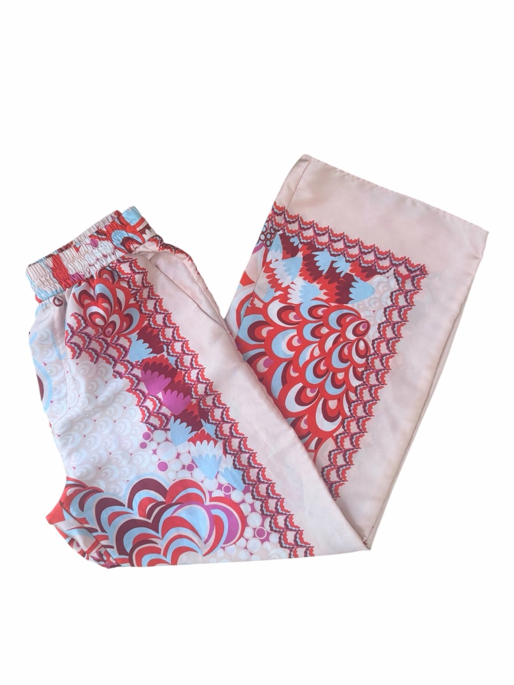 ZARA MULTICOLOR FLOWY TROUSERS SIZE SMALL. - Picture 7 of 8
